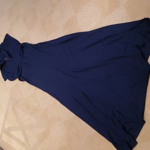 Vintage Navy Blue Dress, Sz S